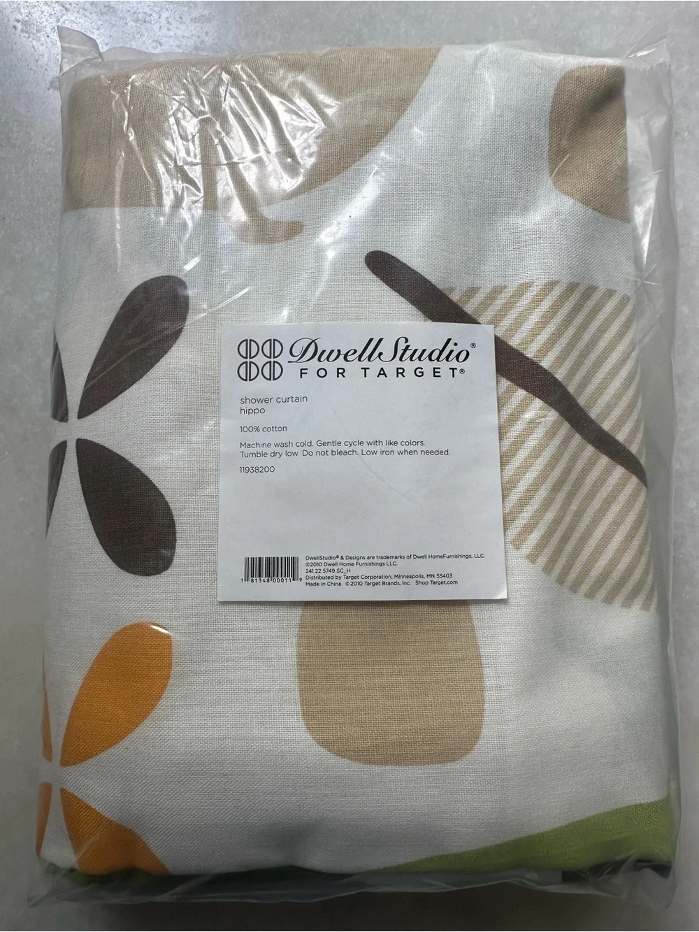 Dwell Studio for Target Hippo Shower Curtain - Brand New